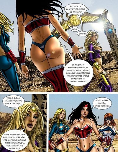 9 die superheldinnen vs Kriegsherr 1