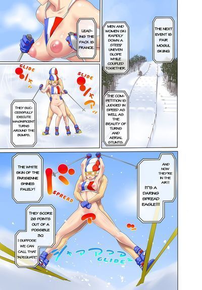 [agata] Segreto olympics! coppie di completamente nudo gli uomini e le donne giocare inverno sport {mangareborn} parte 2