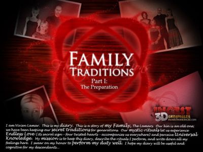 الأسرة traditions. جزء 1 incest3dchronicles