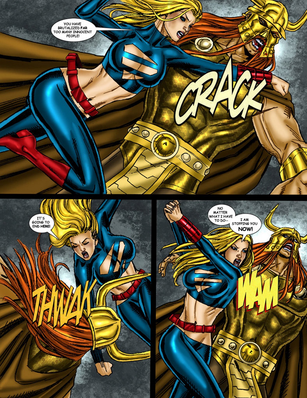 9 superheroines vs signore della guerra 3