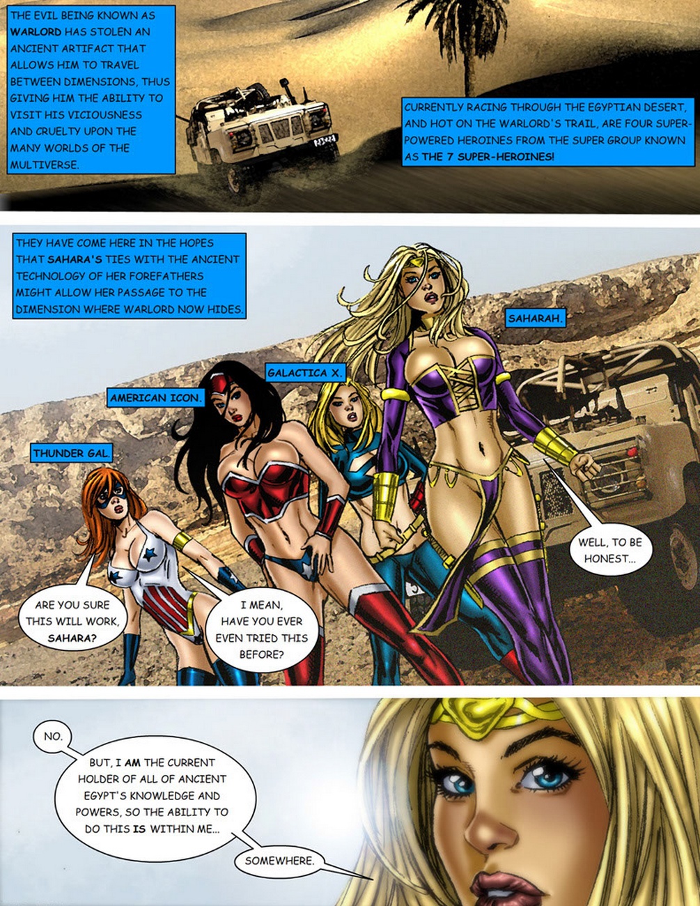 9 superheroines مقابل امراء الحرب 1