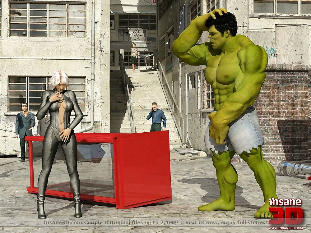 3d seks ceny z potwór Hulk część 568
