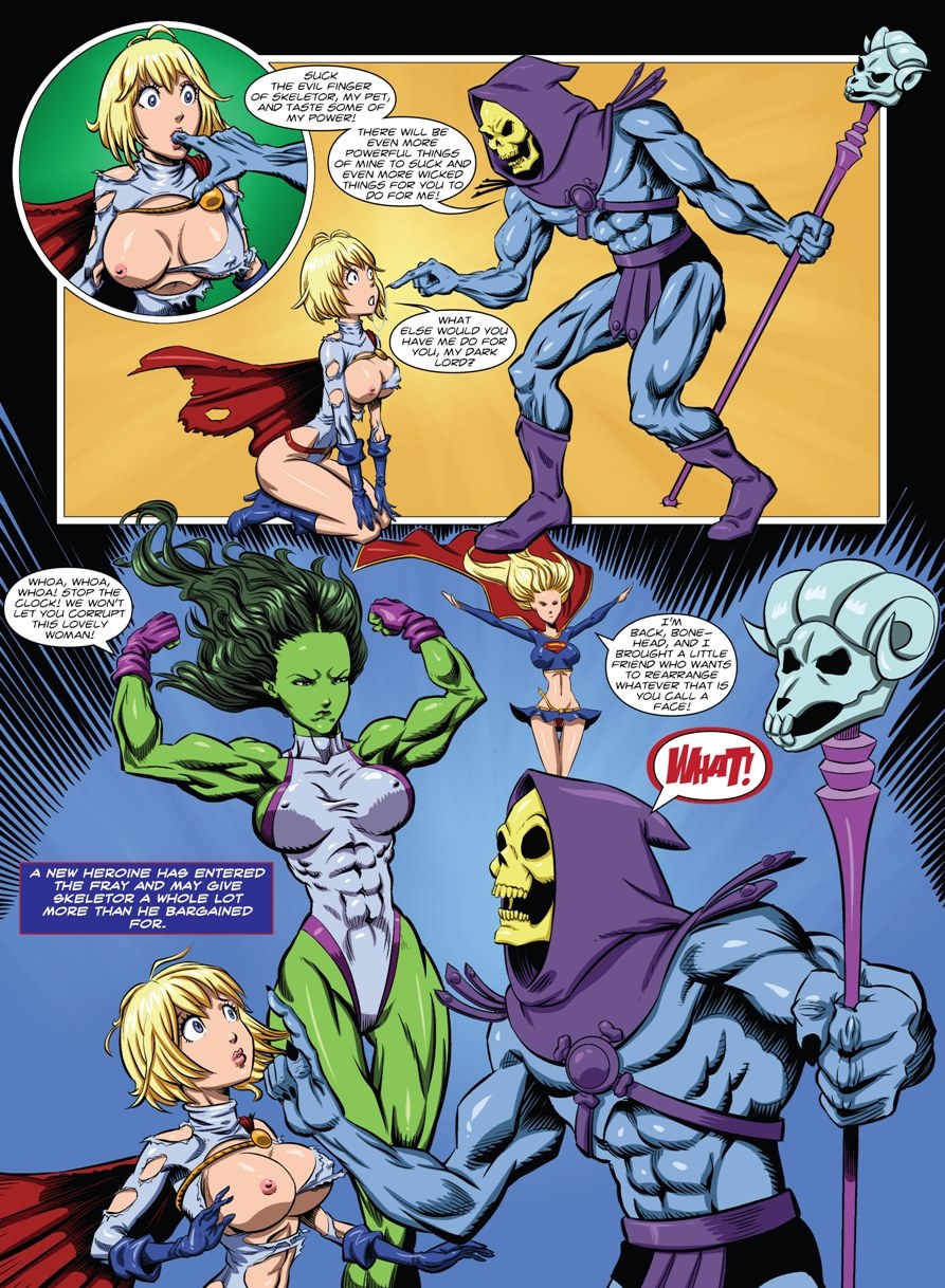 supergirl और बिजली लड़की pervtopia