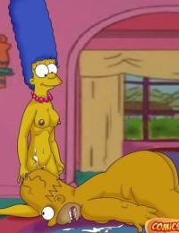The Simpsons- Lustful Homer and Marge