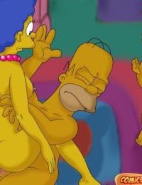 De simpsons Wellustige Homer en marge