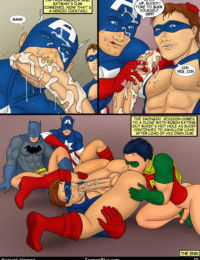 Iceman Niebieski kapitan Ameryka Robin i Batman