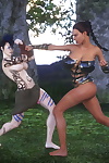supert – cavegirl Zoey vs. savaşçı Krissy
