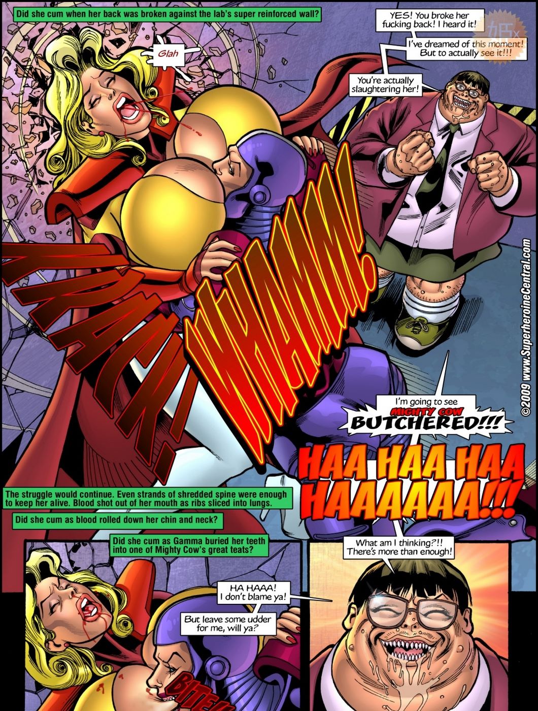 superheroine Merkez güçlü İnek PART 3
