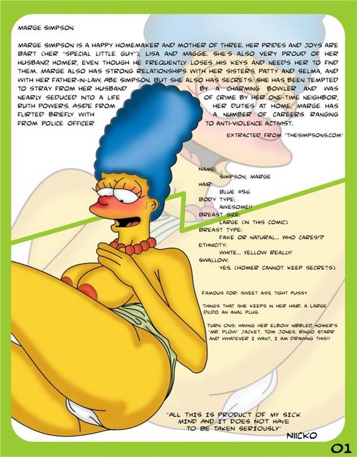 toon babes marge simpson